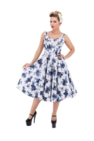 Blue Rosacea Dress