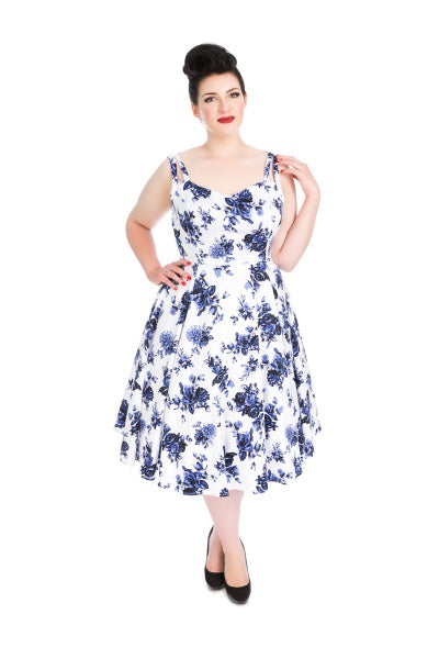Blue Rosacea Dress