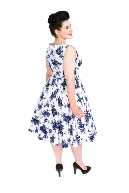 Blue Rosacea Dress