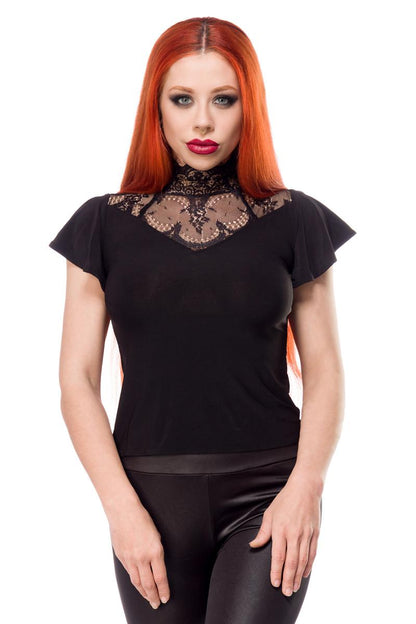 Occultia Gothic Top mit Spitze