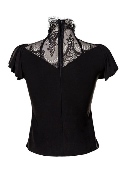 Occultia Gothic Top mit Spitze