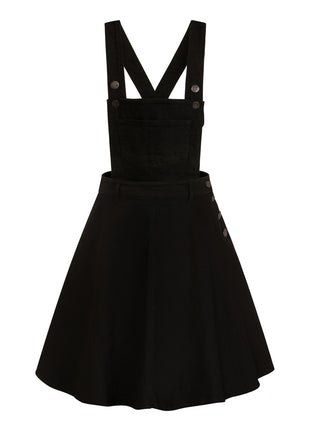 Dakota Pinafore Latz-Kleid schwarz