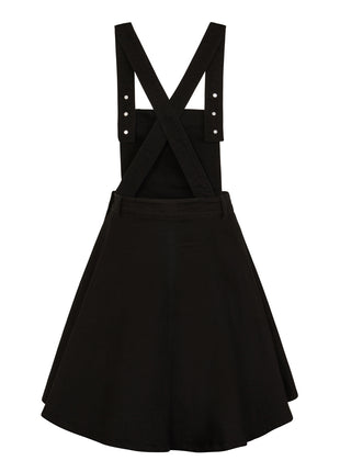 Dakota Pinafore Latz-Kleid schwarz
