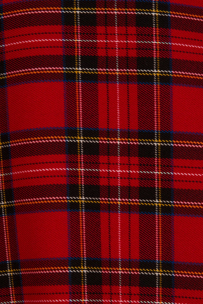 Irivine Pinafore Träger-Kleid in Tartan rot