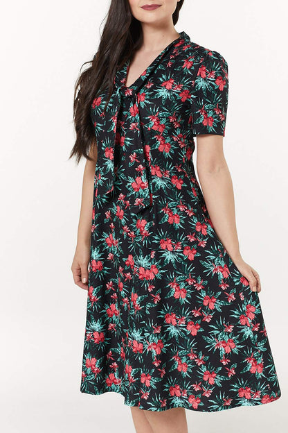 Reese Tropical 40s Dress